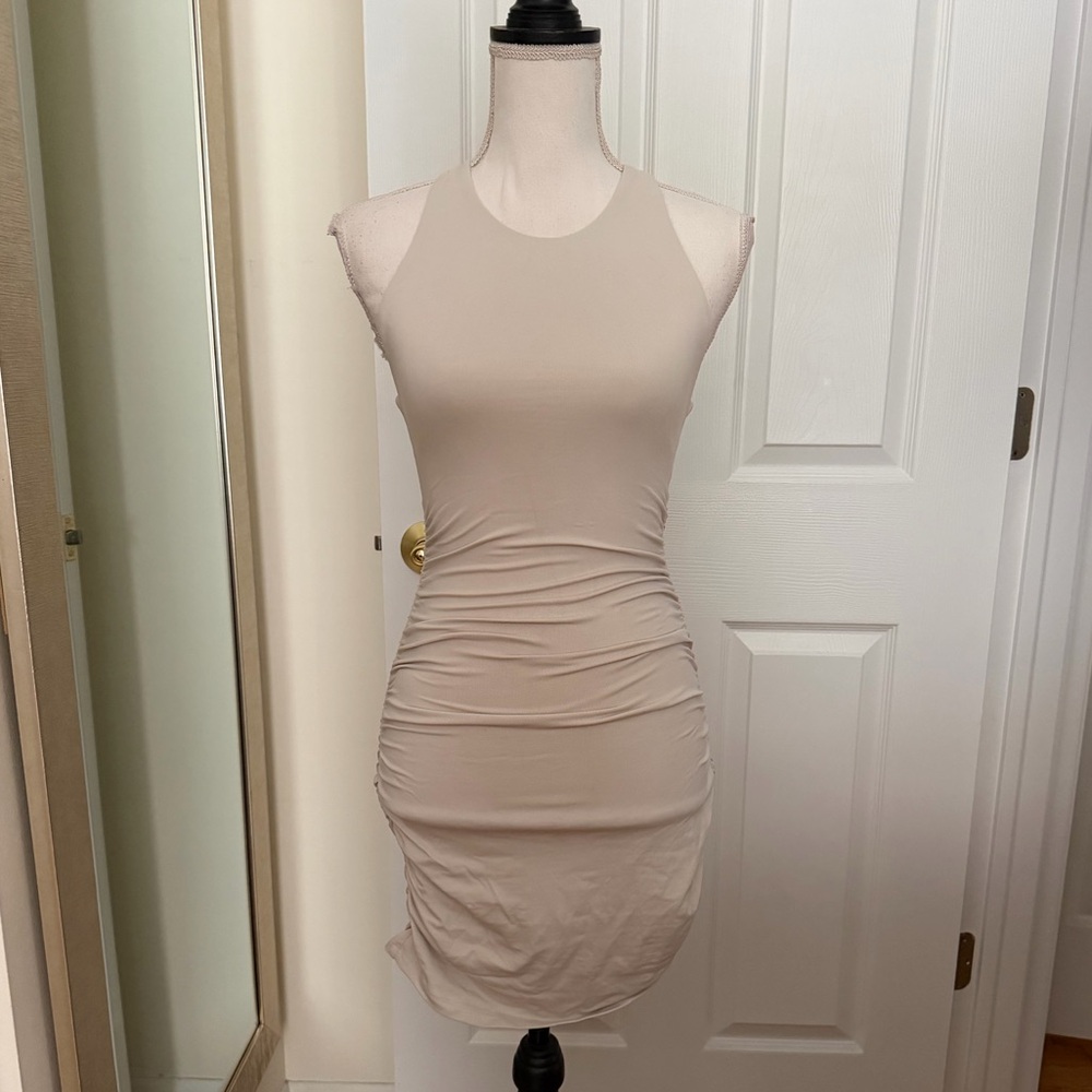 Aritzia Babaton Ruched Racer Back Mini Dress - Picture 2 of 3
